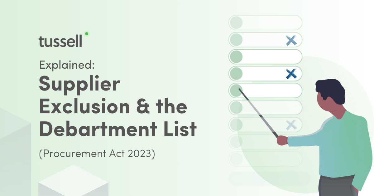 What is supplier exclusion and debarment? (Procurement Act 2023)