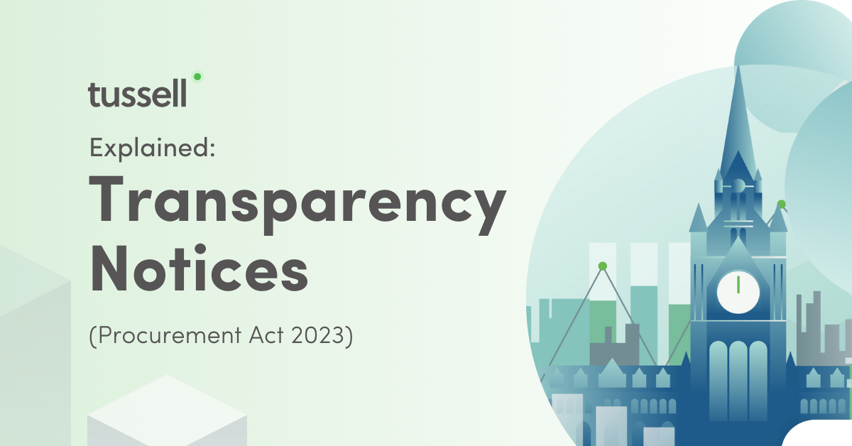 What are Transparency Notices? (Procurement Act 2023)