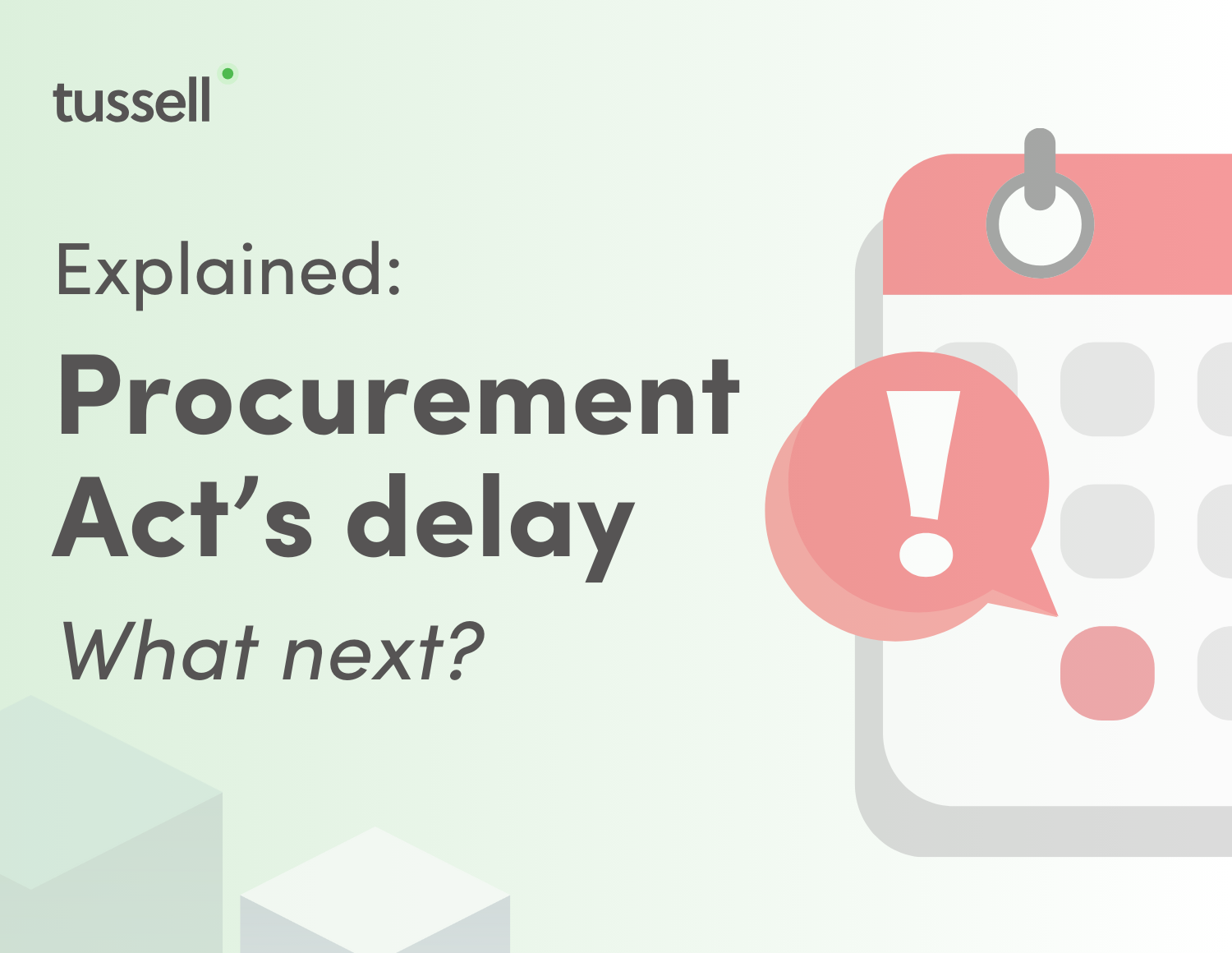 Procurement Act Hub - Delay Tile