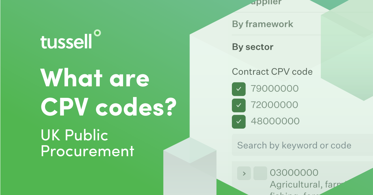 What are CPV codes? (Procurement Act 2023)